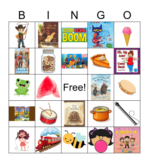 Adapted Music Bingo Review #1 Bingo Card