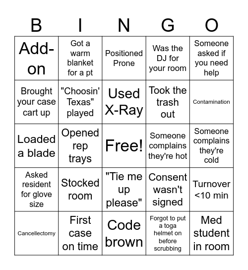 ST Week Bingo! Bingo Card