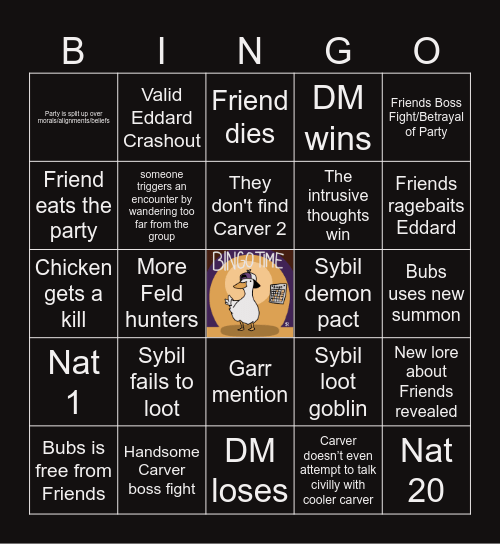 TDD S2 E15 | Sealed Within Bingo Card