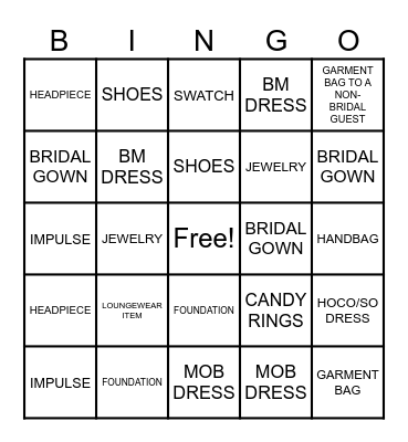 BLENDED BINGO Card