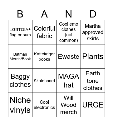 da loppemarked Bingo Card