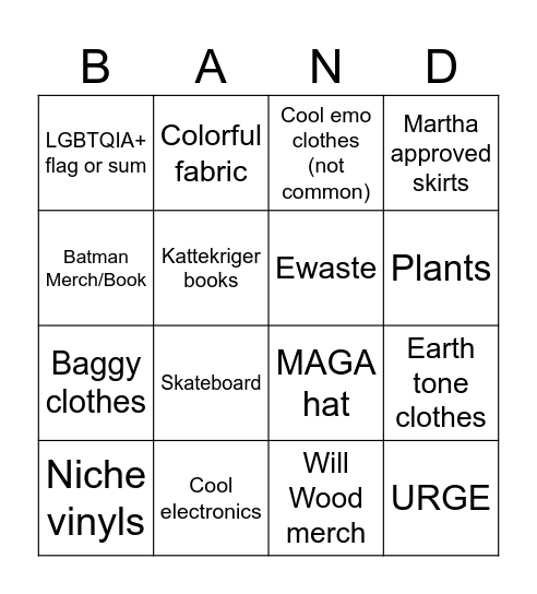 da loppemarked Bingo Card