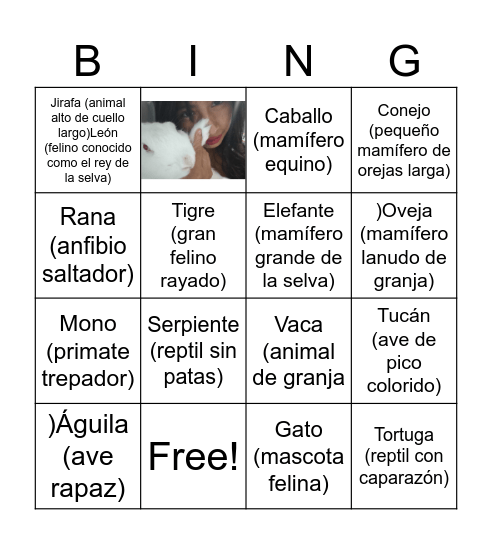 Bingo orejas Bingo Card