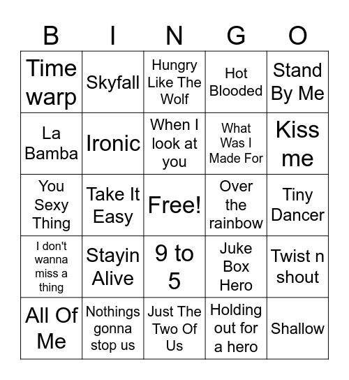 MOVIE MADNESS Bingo Card