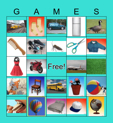 Places Bingo Card