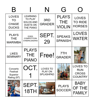 BIRTHDAY BINGO Card