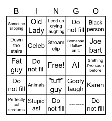 YLYL Bingo Card