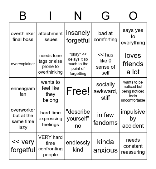 ducko bingo Card