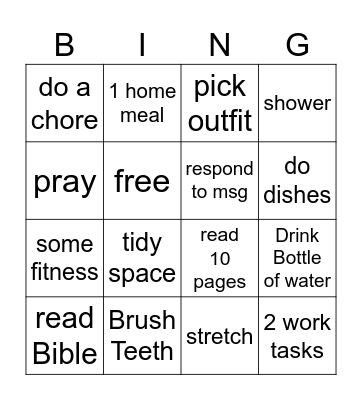 Daily Bingo Card