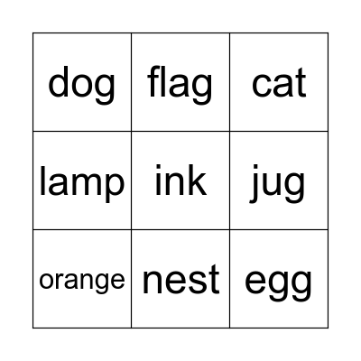 A-P Bingo Card