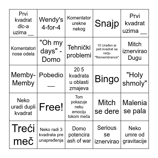 Bingo Bingo Card