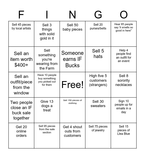 Do You Remember, End of Bingo September Bingo Card