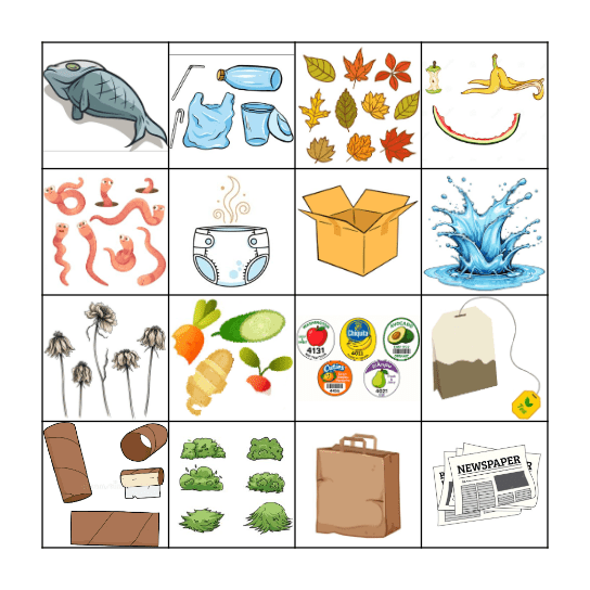 Compost Bingo Card