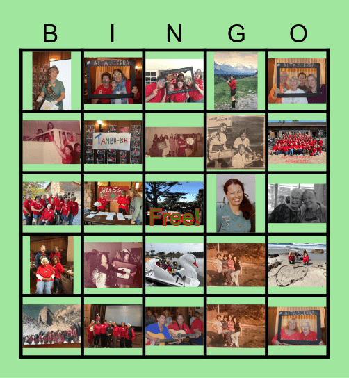 Alta Sierra #4 Bingo Card