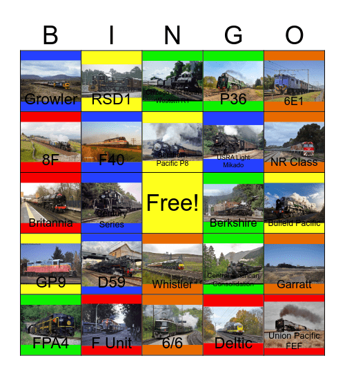 The Spirit of Washington Dinner Train and other Unforgettable Train Rides that I would like to film while Laurie passed away one day Bingo Card