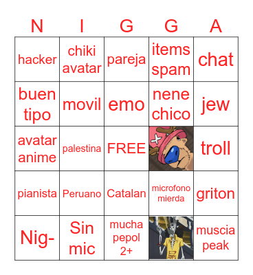 Hola soy tu vecino Bingo Card