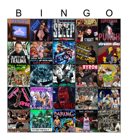 💲🏦💼 Bingo in the Bank 2026 💼🏦💲 Bingo Card