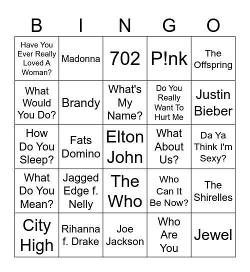 Questionable Listening (Part 2) Bingo Card