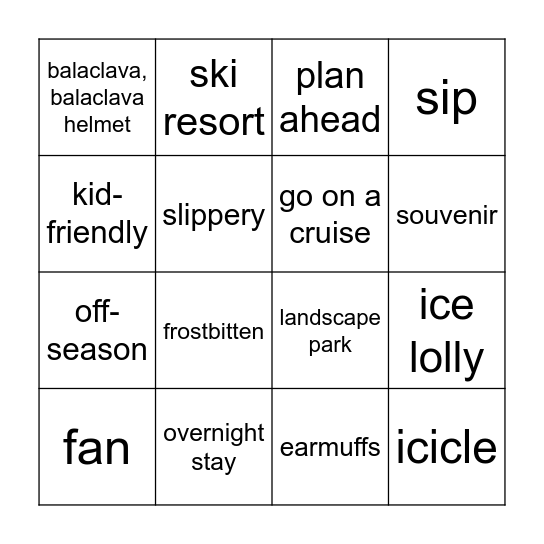 Bingo Card