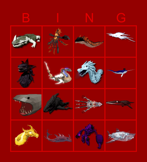 Hard Fish to catch Bingo Card