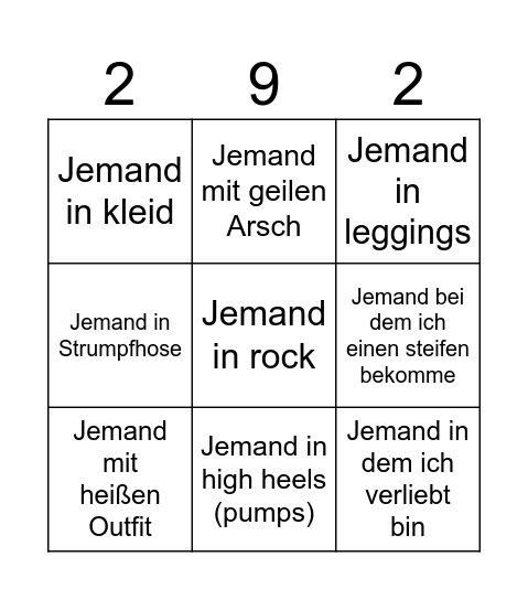 Seminar bingo Card