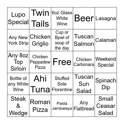 Untitled Bingo  Bingo Card