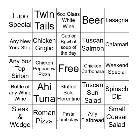 Untitled Bingo  Bingo Card