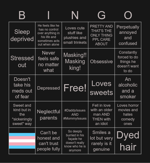 Aril bingo :3 Bingo Card