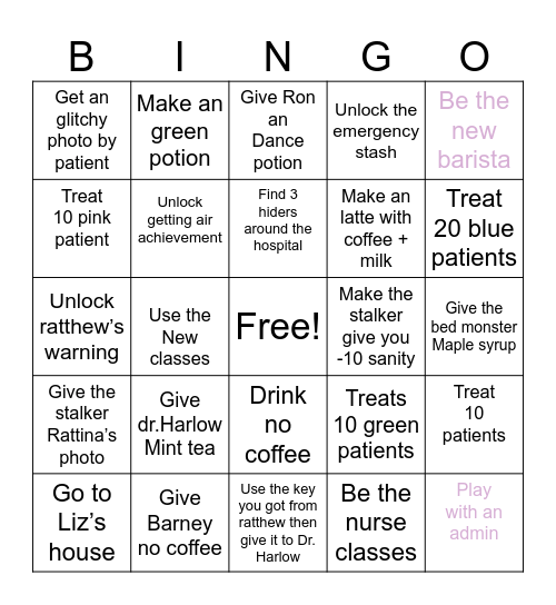 Animal hospital bingo Card