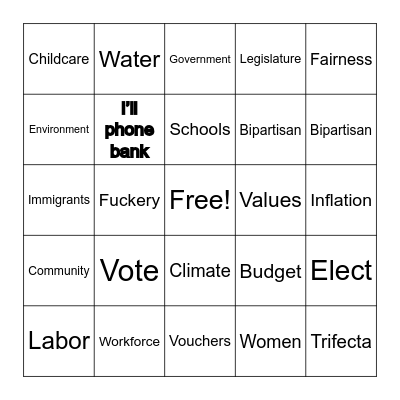 Mike Goodwin Bingo Card