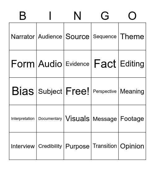 🔎 Docu Detectives: The Bingo Challenge Bingo Card