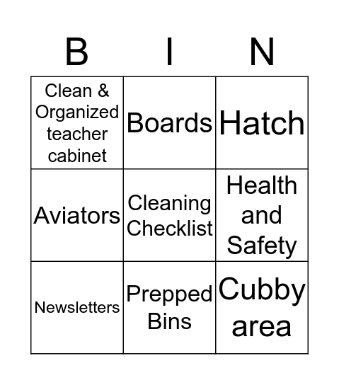 CLA Teachers  Bingo Card