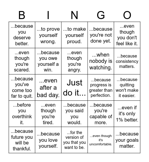 Serenity's Bingo! Bingo Card