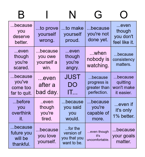Serenity's BINGO! Bingo Card