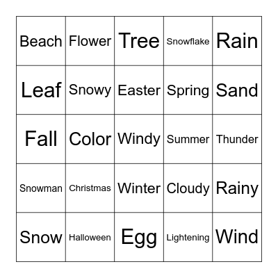 Mandarin 3 Vocabulary Review Bingo Card