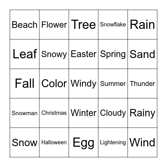 Mandarin 3 Vocabulary Review Bingo Card