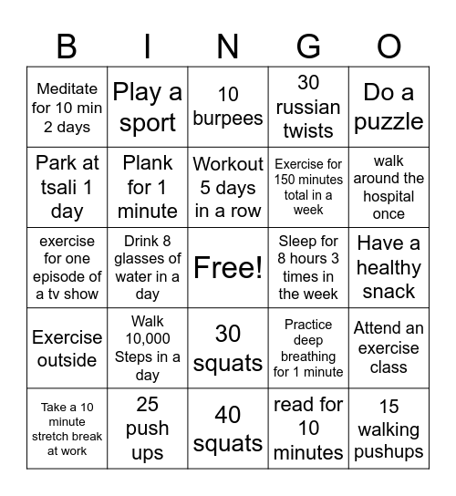 Bingo Card