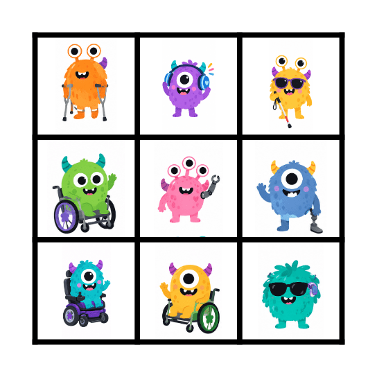 Monster Bingo Card