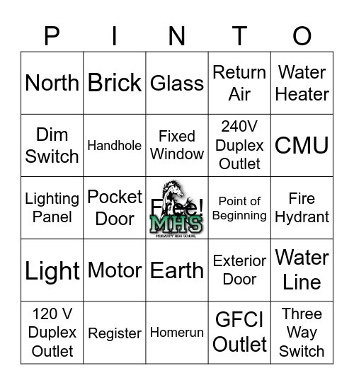 Symbols Printreading No Pics Bingo Card