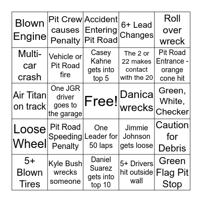 Atlanta Folds of Honor 2017 Bingo Card