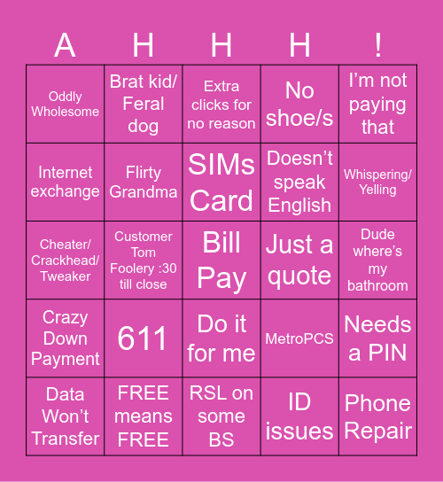 TBingo Card