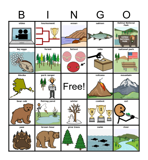 FAT BEAR BINGO Card