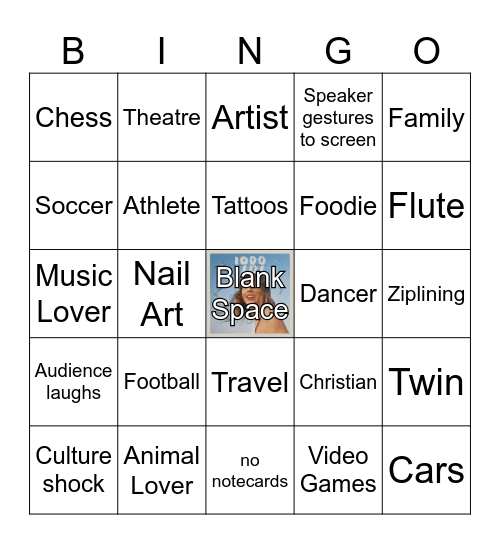CMST 101 Bingo Card