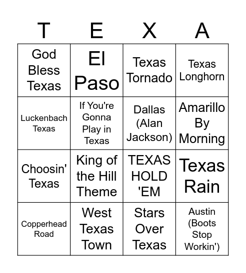 They From Bingo Card