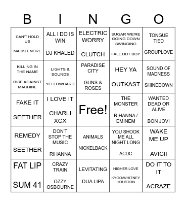 TIME TO WORKOUT! Bingo Card