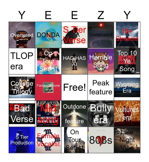 Ye Bingo Card