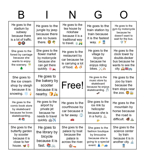 B13 L4 Harder Answers Bingo Card