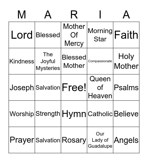 Retreat Bingo Card