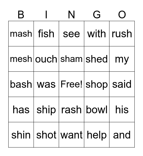 OG #14 sh Bingo Card
