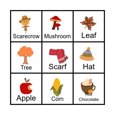 FALL Bingo Card